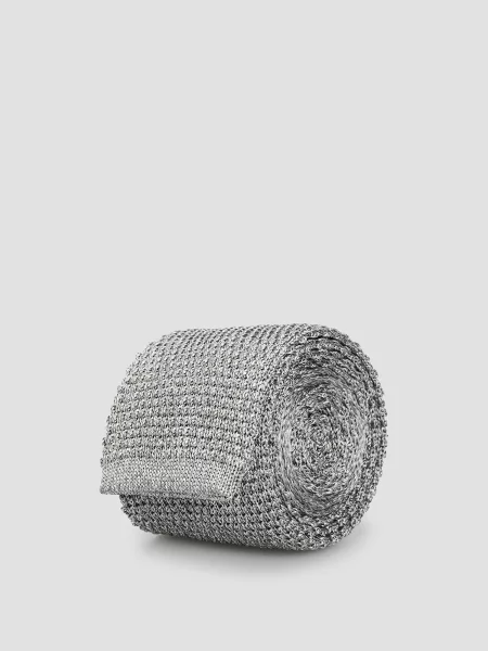 Шовкова краватка Boss сіра