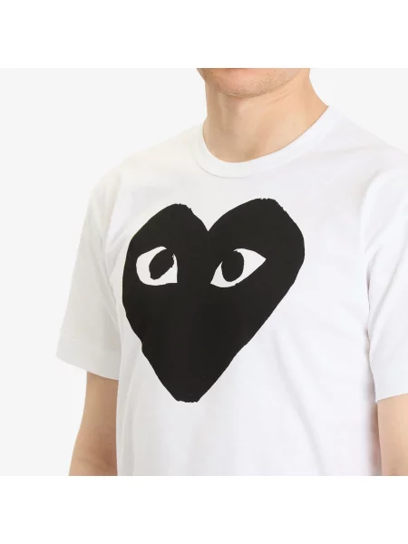 Koszulka Comme Des Garcons Play biała