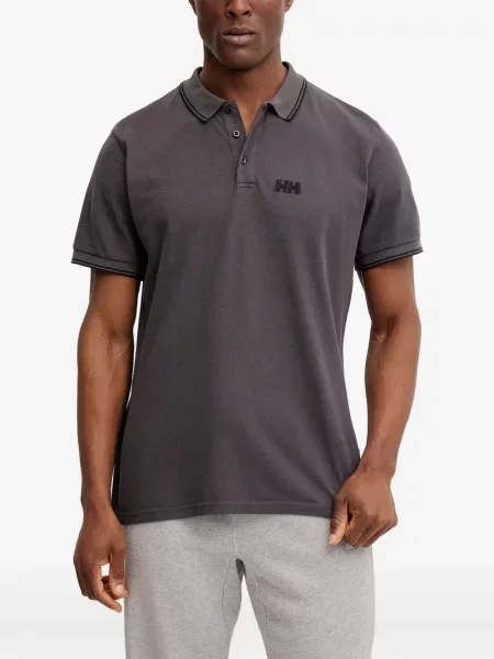 Tricou polo Helly Hansen cu broderie gri