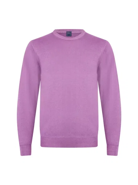 Sweter Fedeli z kaszmiru fioletowy