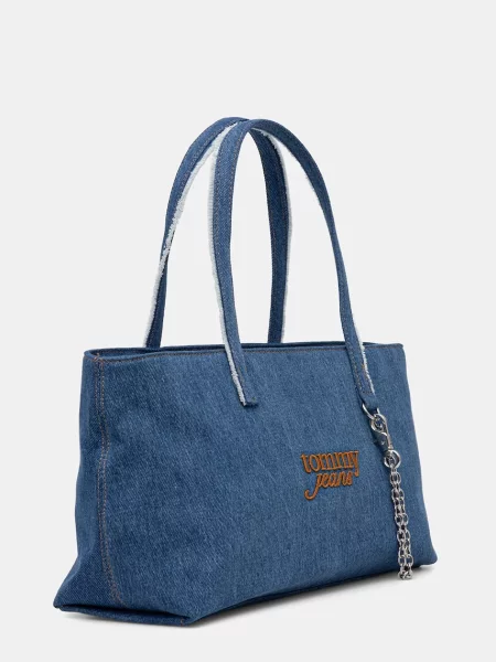 Džínsová taška Tommy Jeans modrá