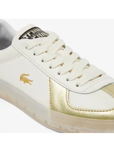 Lacoste Skórzane Sneakersy Baseshot Pro biały