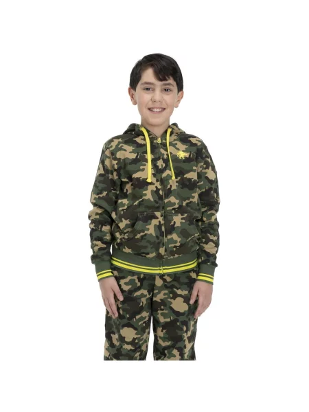 Mikina na zips Leone 1947 zelená