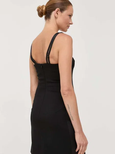 Karl Lagerfeld rochie mini mulata negru
