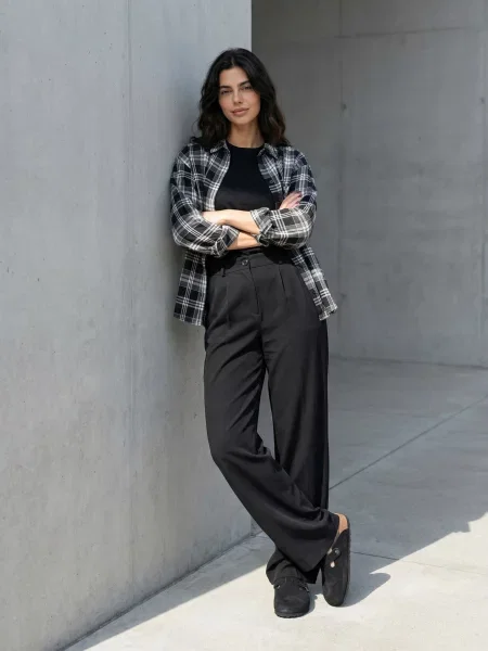 Класичні штани Seventeen чорний