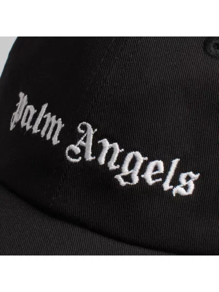 Šiltovka Palm Angels s výšivkou čierna