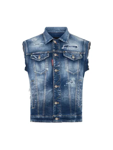 Kamizelka Dsquared2 klasyczna niebieska