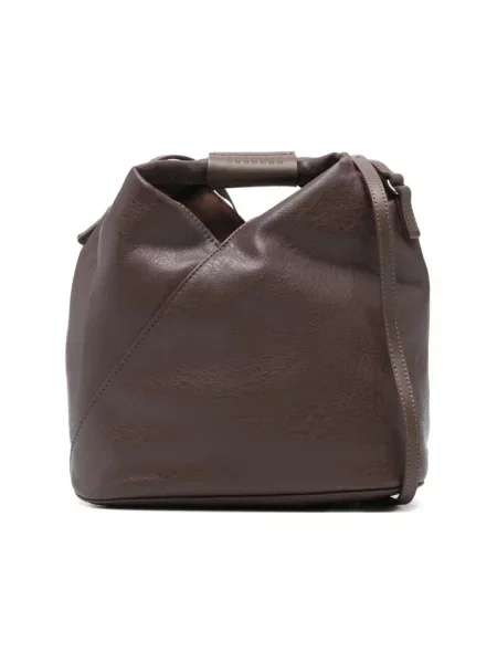 Nerka Mm6 Maison Margiela skórzana brązowa