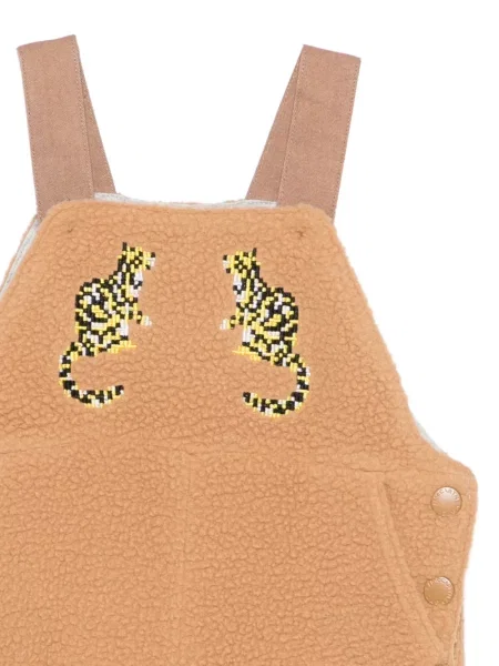 Bluza polarowa dziecięca Stella Mccartney brązowa