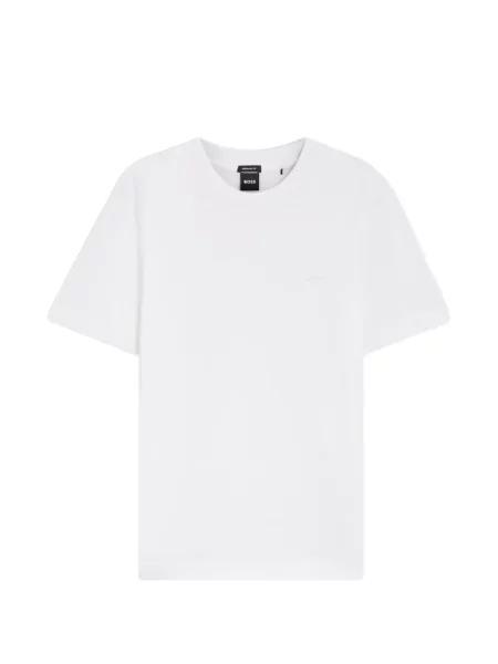 Tricou Boss cu broderie alb
