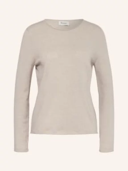 Maerz Muenchen Sweter Z Wełny Merynosowej beige beżowy