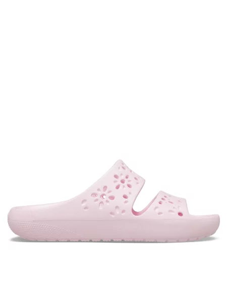 Natikače Crocs s cvjetnim printom ružičasta