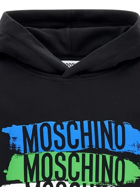 Bluza z kapturem dziecięca Moschino czarna