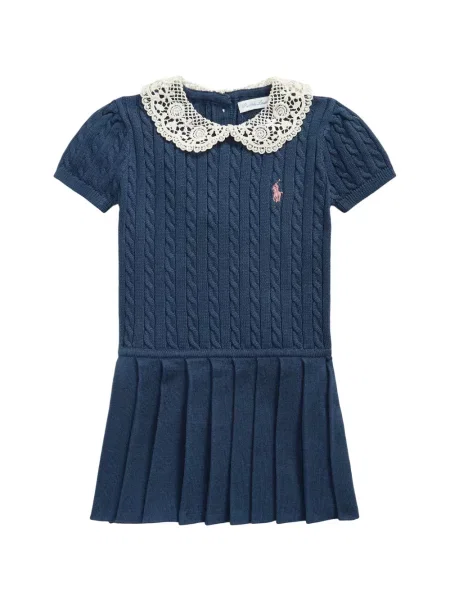 Sukienka dziecięca Polo Ralph Lauren niebieska