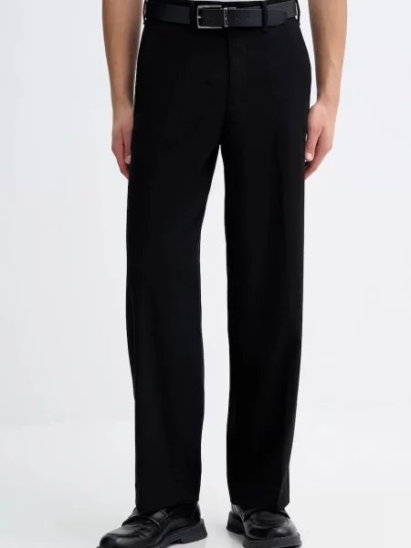 Hlače Abercrombie & Fitch črna