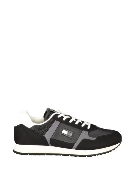 Sneakerși Tommy Hilfiger cu autograf negru