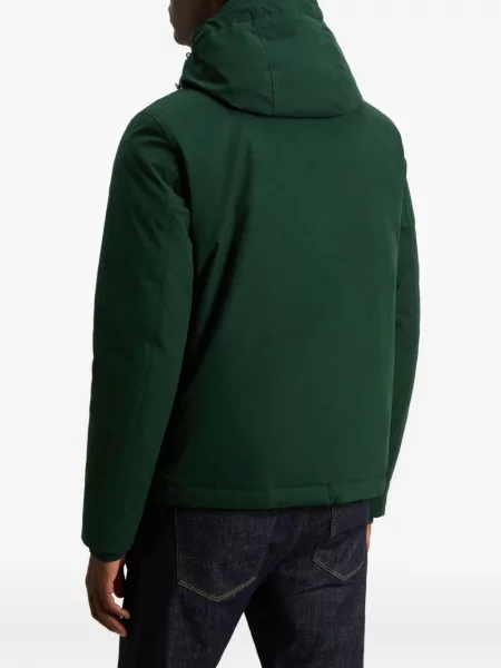 Geacă Woolrich cu glugă verde