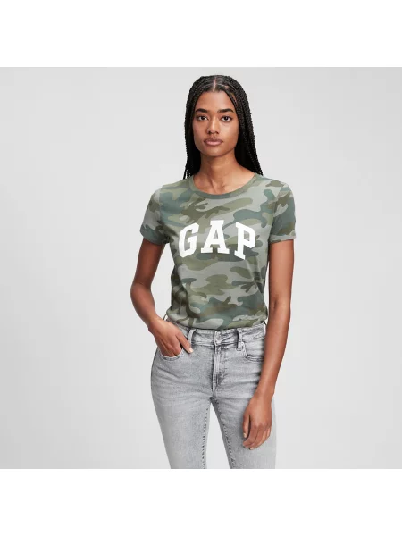 Koszulka Gap w kamuflażu szara