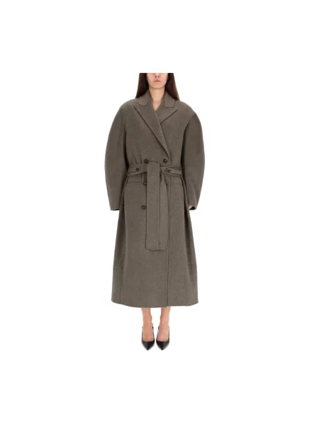 Płaszcz Jacquemus wełniany szary