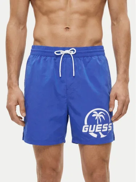 Guess Pantaloni scurți pentru înot albastru