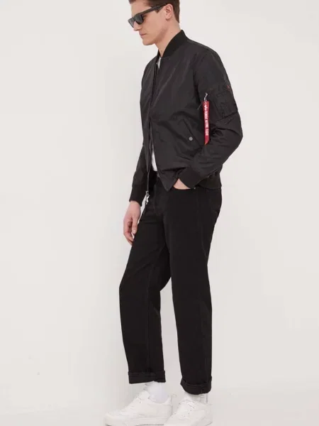 Bomber Alpha Industries TT Black L čierna
