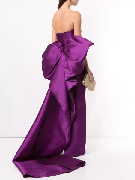 Rochie tip creion Bambah cu funde violet