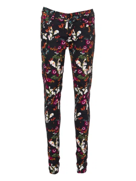 Pantaloni Alice + Olivia cu model floral cu imagine negru