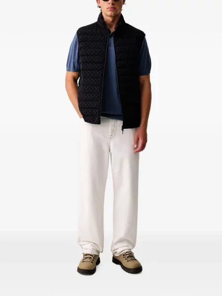 Matlasat vestă Armani Exchange cu imagine negru