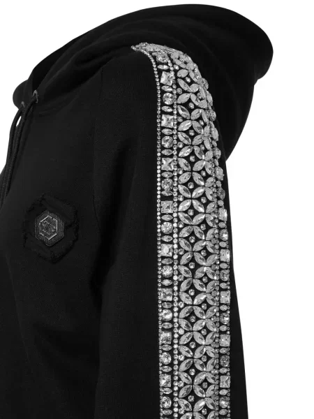 Hanorac cu glugă Philipp Plein negru