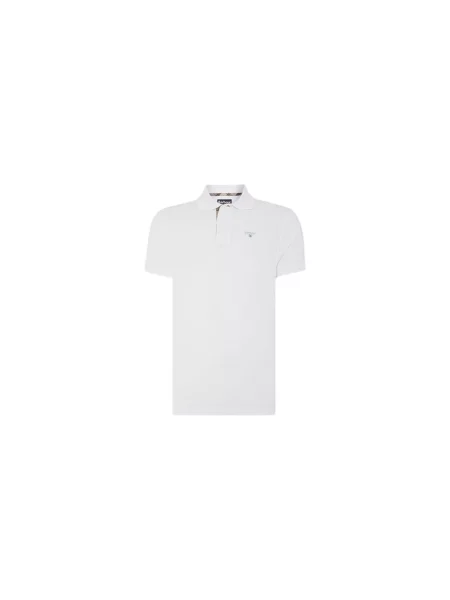 Koszulka polo Barbour biała