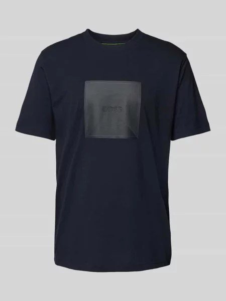 Koszulka Boss Green z logo niebieska