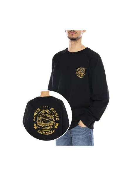 Bluza nierozpinana Edwin czarna