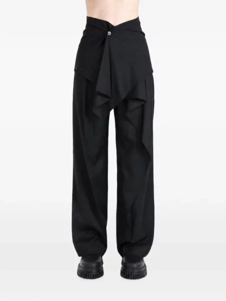 Pantaloni Issey Miyake drapate negru