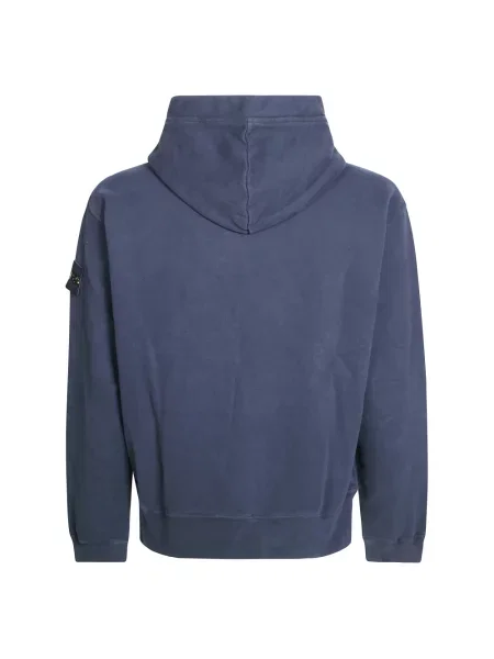 Bluza z kapturem Stone Island z kapturem z kamieniami niebieska