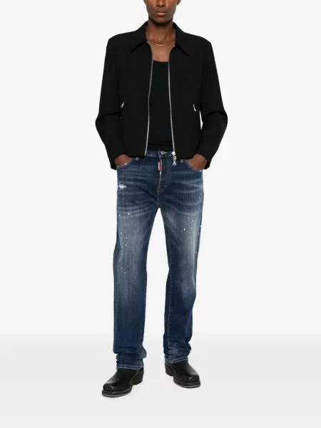 Blugi Dsquared2 zdrențuiți albastru