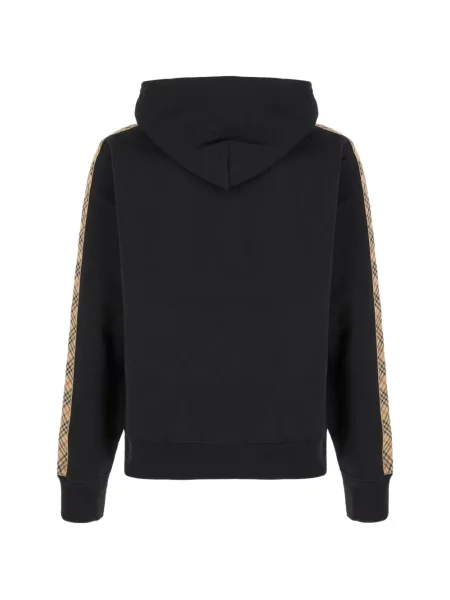Hanorac cu glugă Burberry cu dungi negru