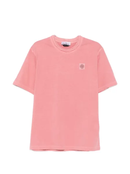 Тениска Stone Island камъни розово
