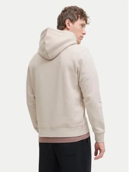 JACK & JONES Mikina JJESOHO sivobéžová / čierna béžová