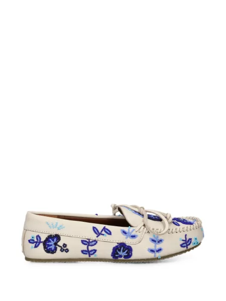 Pantofi loafer De Siena Shoes cu model floral