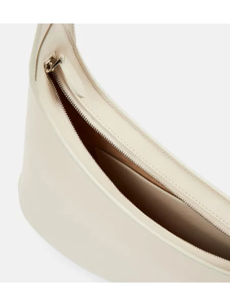 Geanta de piele Alaïa din piele alb