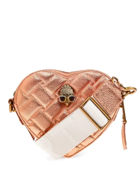 Szív mintás steppelt body Kurt Geiger London narancsszínű
