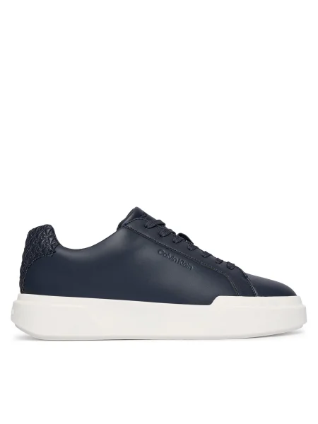 Sportcipők Calvin Klein Chunky Cupsole Laceup Lth Bt Aop sötétkék