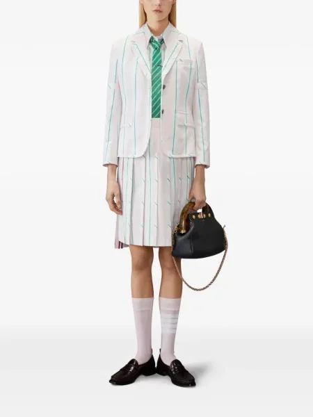 Fusta mini Thom Browne cu dungi roz