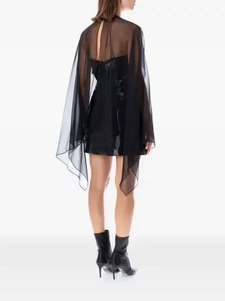 Rochie mini Alberta Ferretti cu paiete negru