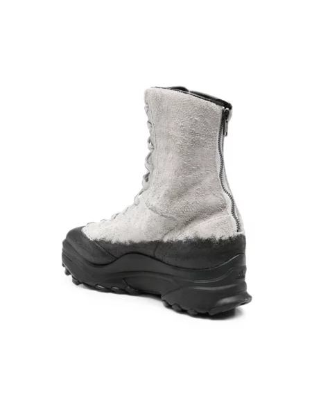Botki Y-3 skórzane szare