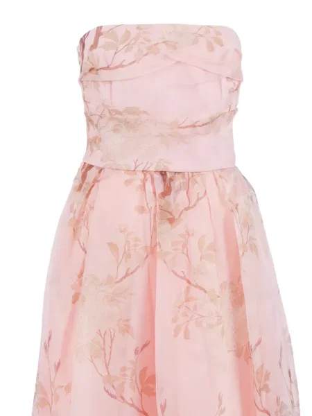 Rochie florală Max Mara cu model floral cu imagine roz