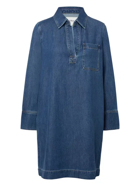 S.Oliver Rochie denim albastru