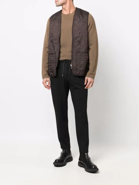 Matlasat vestă Barbour maro