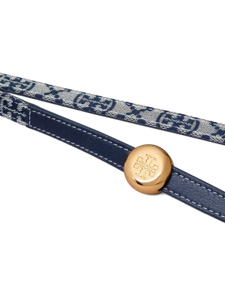 Cu centură reversibil curea Tory Burch albastru