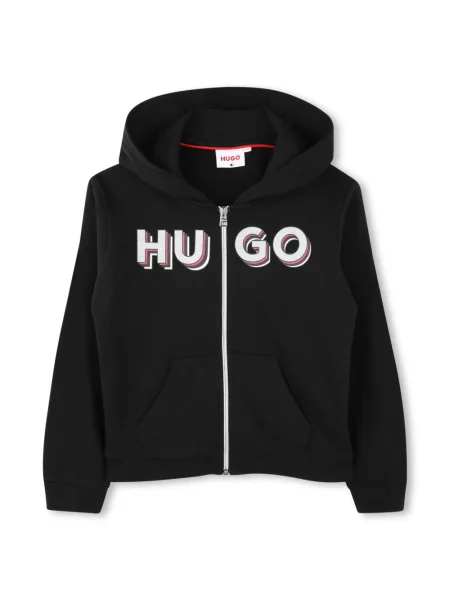 Bluza z kapturem dziecięca Hugo czarna